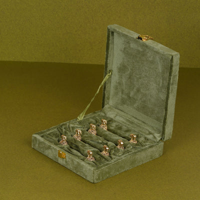 Twin Elephant Spoon Rest on Handcrafted Ball