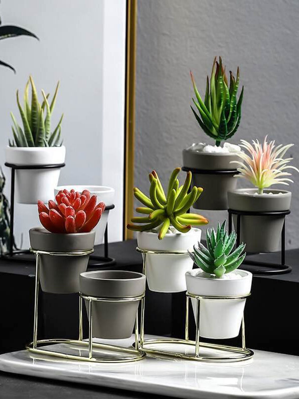 Twin Pots Grey