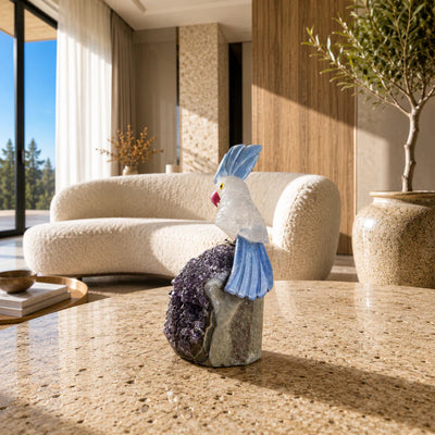 Gemstone Bird Statement Décor