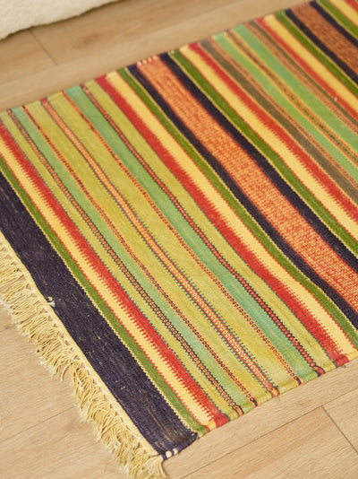 Striped Handwoven Runner Rug ( 2 x 8')