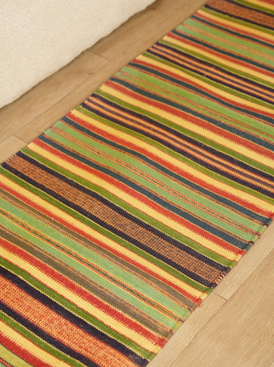 Striped Handwoven Runner Rug ( 2 x 8')