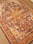 Classic Ivory & Purple Medallion Rug