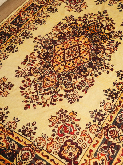Persian Style Area Rug with Floral Medallion