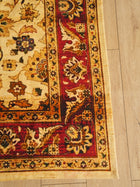 Luxury Oriental Area Rug with Floral Vine Pattern