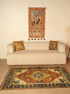 Vintage Geometric Medallion Area Rug