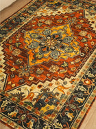 Vintage Geometric Medallion Area Rug