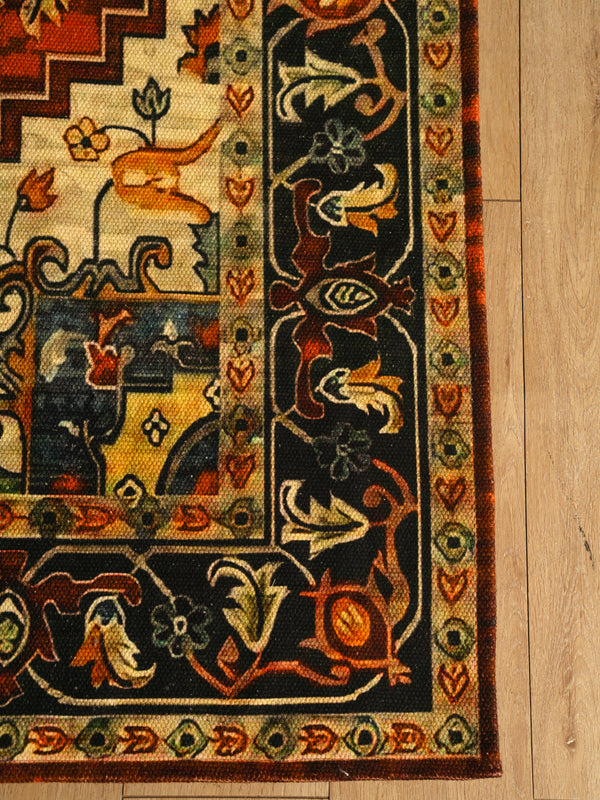 Vintage Geometric Medallion Area Rug