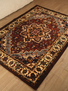 Persian Style Area Rug with Ornate Medallion