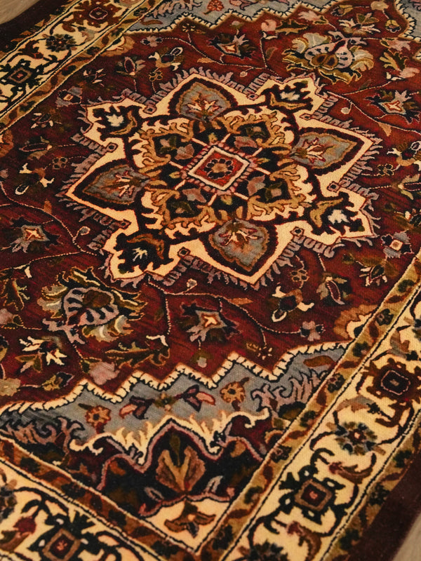 Persian Style Area Rug with Ornate Medallion