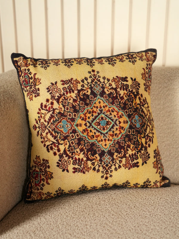 Floral Medallion Cushion Cover for Sofa & Living Room