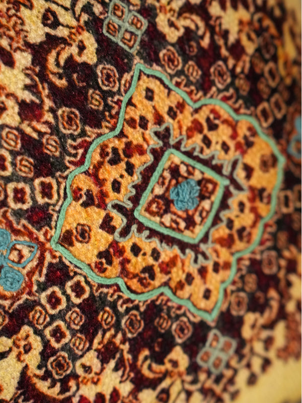 Floral Medallion Cushion Cover for Sofa & Living Room