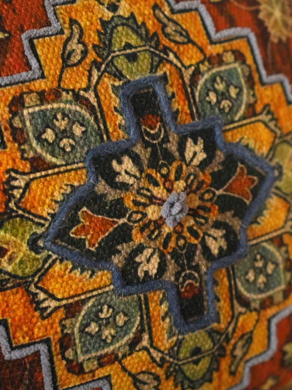 Geometric Medallion Cushion Cover for Sofa & Living Room