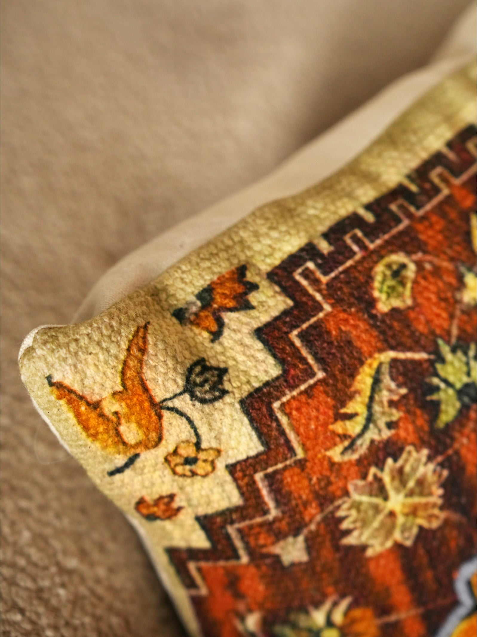 Geometric Medallion Cushion Cover for Sofa & Living Room