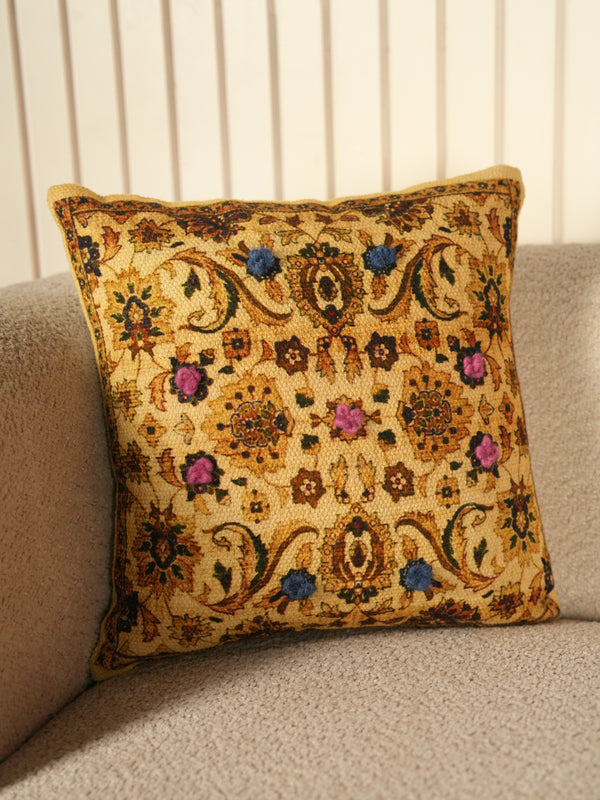Floral Vine Pattern Cushion Cover for Sofa & Living Room