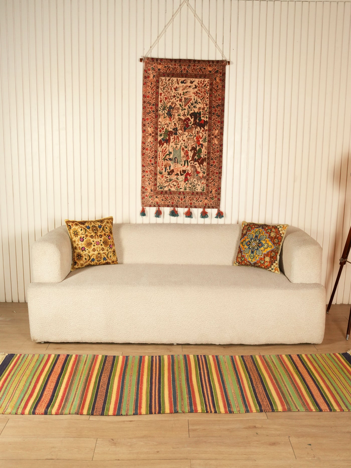 Striped Handwoven Runner Rug ( 2 x 8')