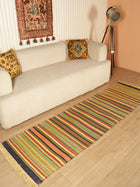 Striped Handwoven Runner Rug ( 2 x 8')
