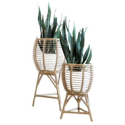 Rattan Planter With Stand