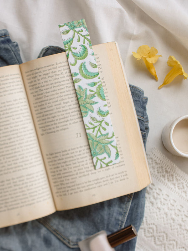 Book Mark Floral - Upcycled