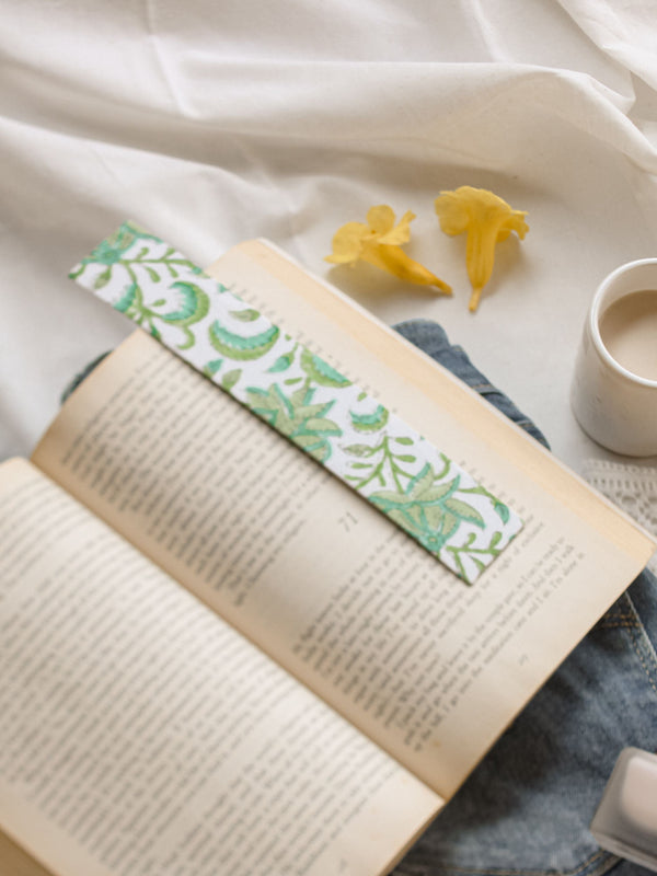 Book Mark Floral - Upcycled