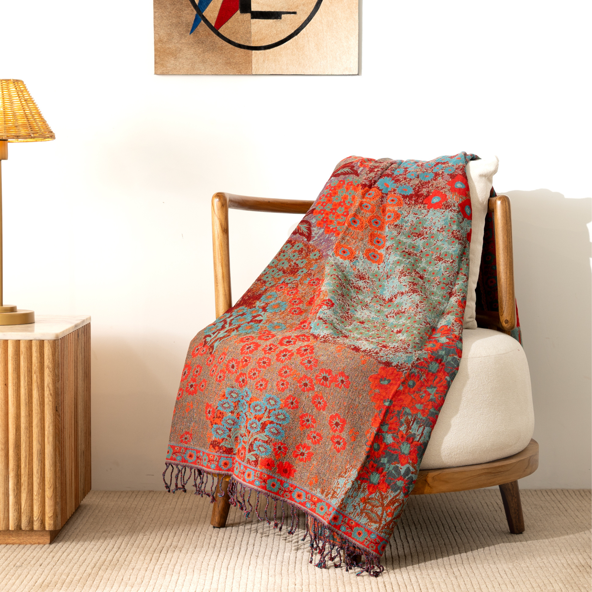 Valley Of Blooms Throw-2