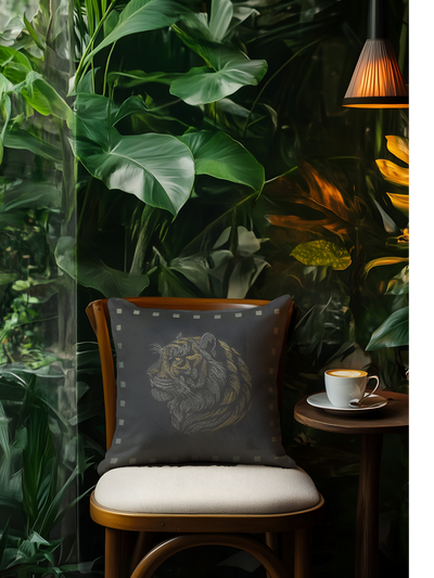 Vanraj Ash Velvet Cushion