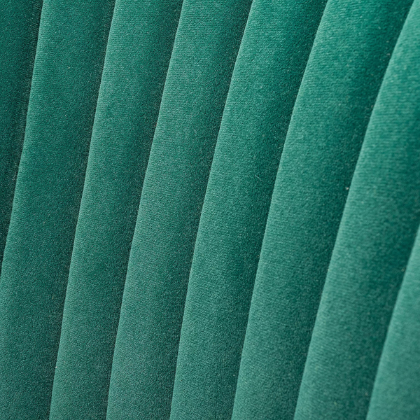 Classic Style Curved Back Teal Velvet Lounge Chair