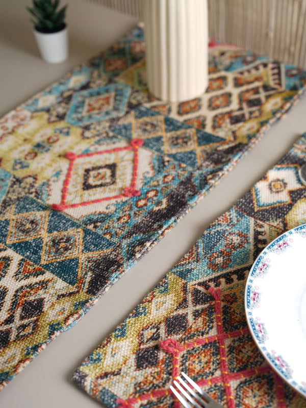 Table Runner - Handloom Vivid Bloom