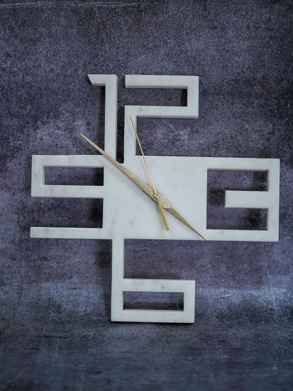 Marble Wall Clock - Numerical