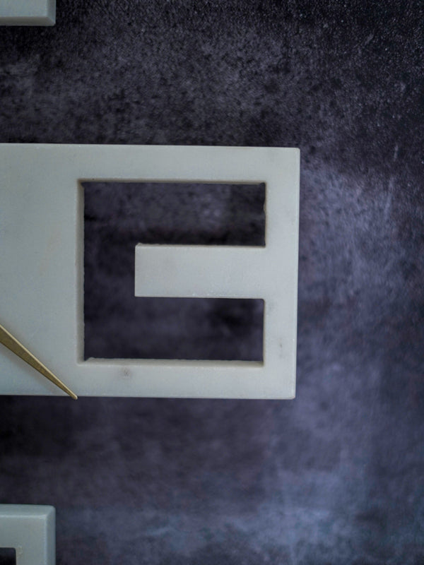 Marble Wall Clock - Numerical
