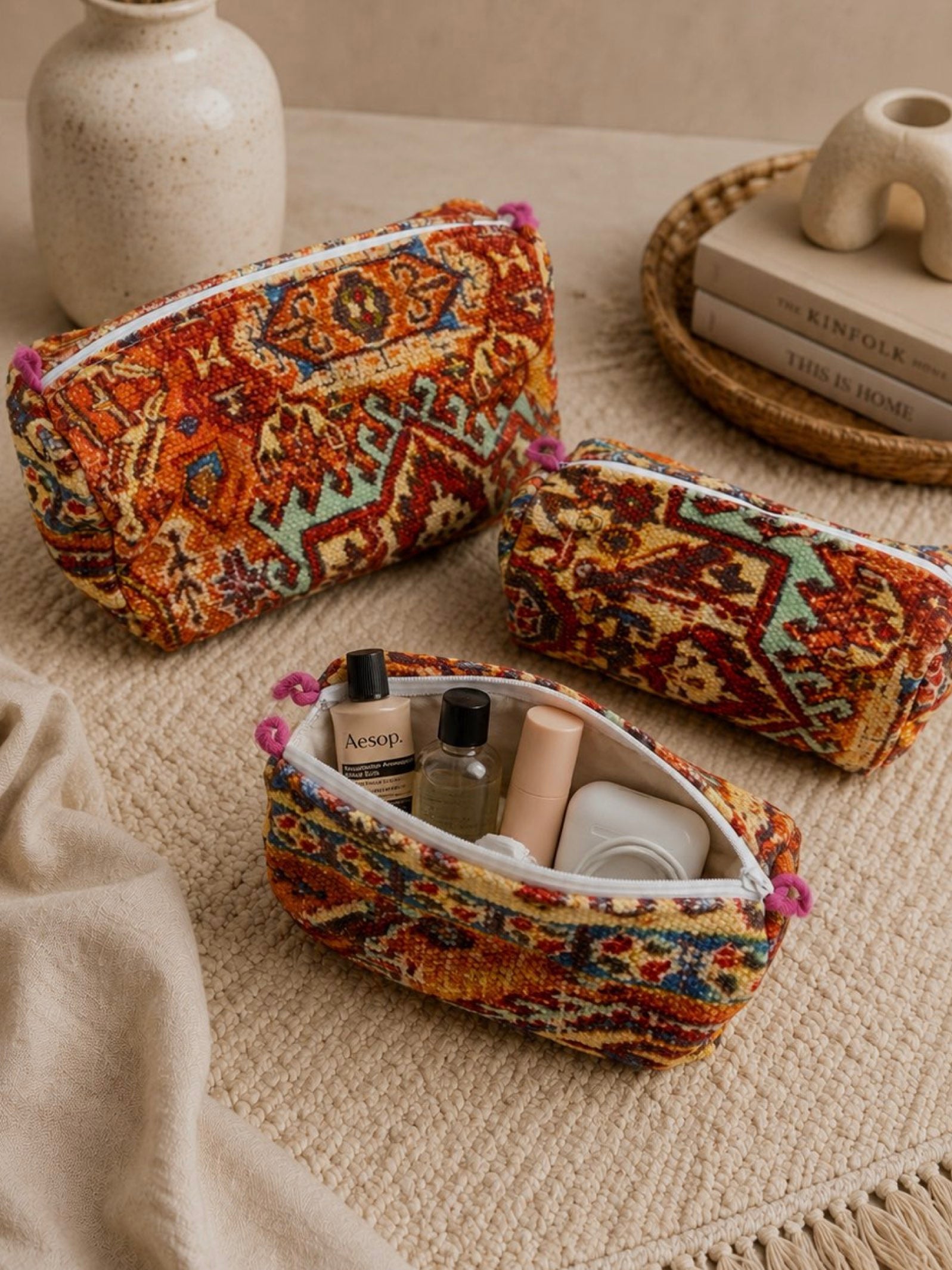 2-in-1 Essential Handwoven Travel sling & pouch set