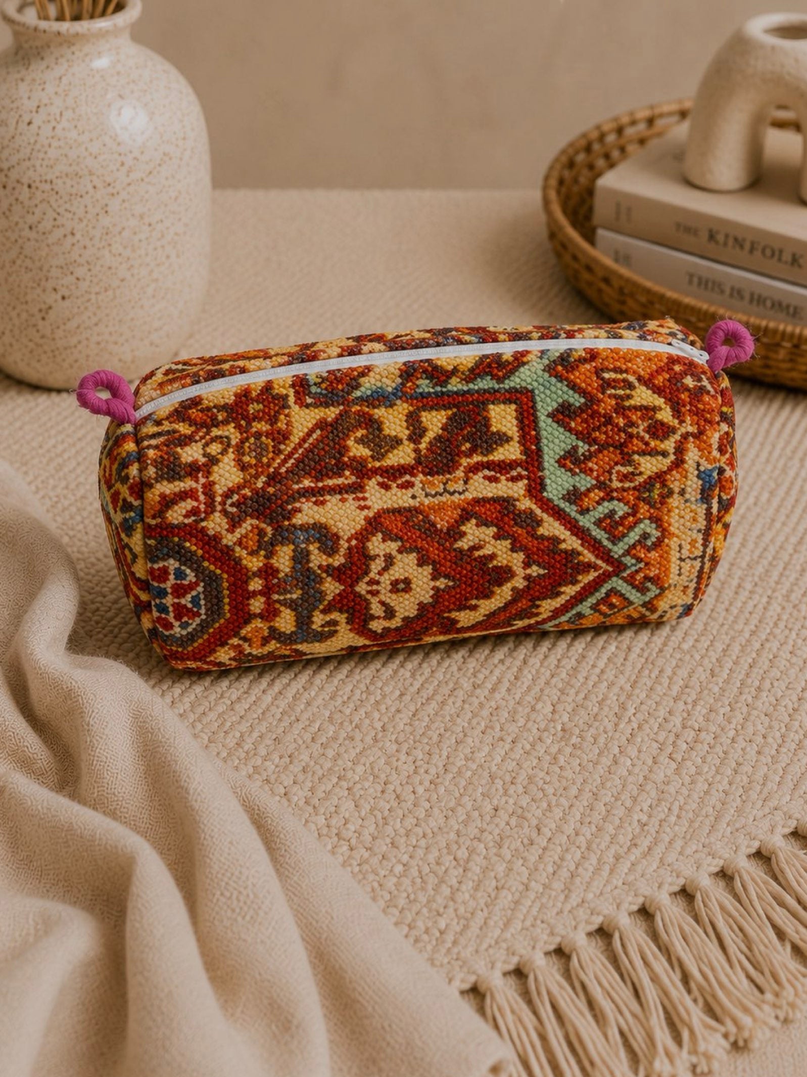 2-in-1 Essential Handwoven Travel sling & pouch set