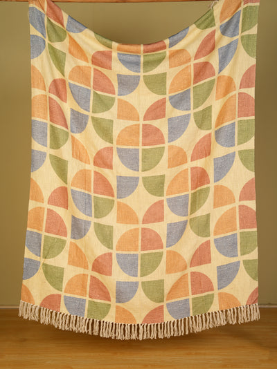 Arc Geometric Printed Throw