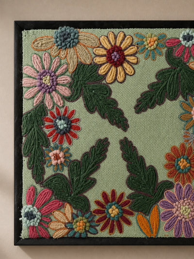 Whispering Vines Embroidered Wall Frame