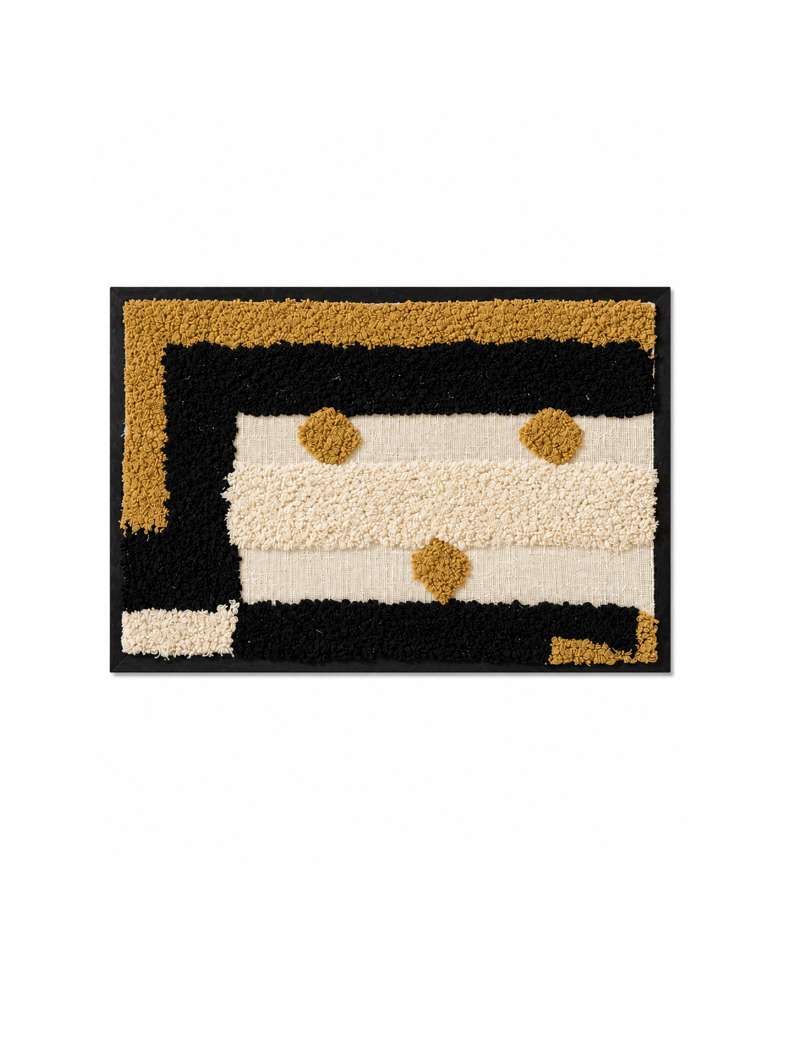 Monochrome Tufted Texture Wall Frame