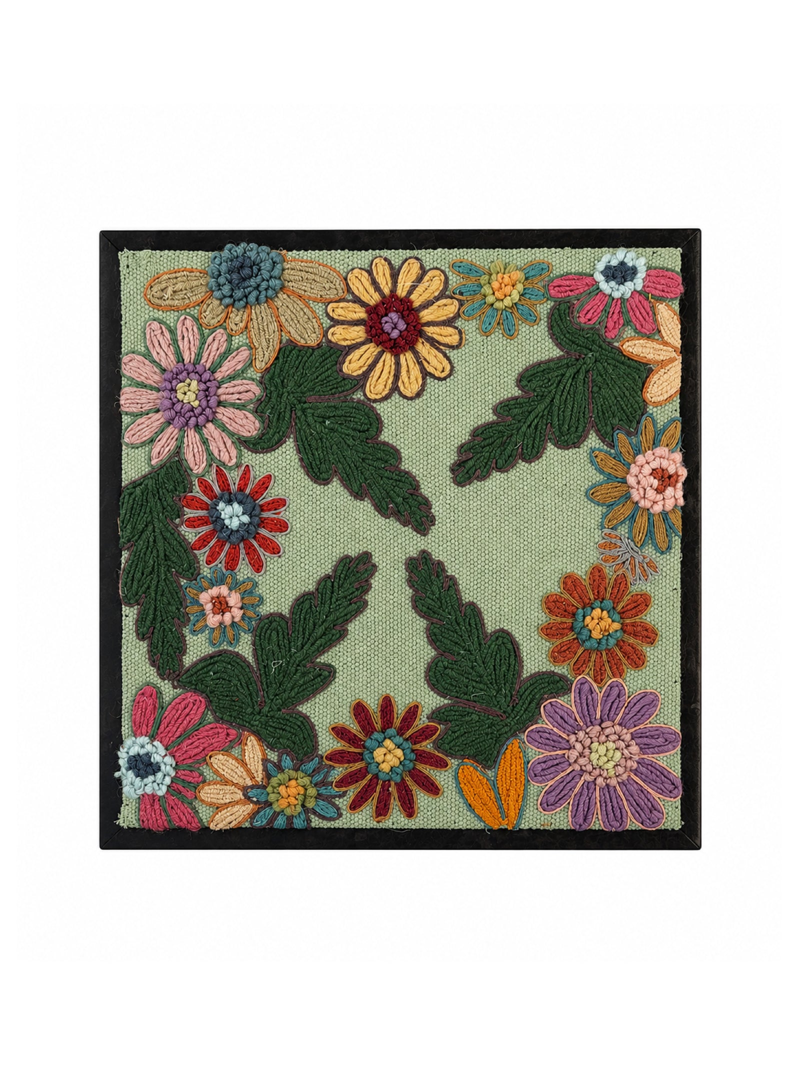 Whispering Vines Embroidered Wall Frame