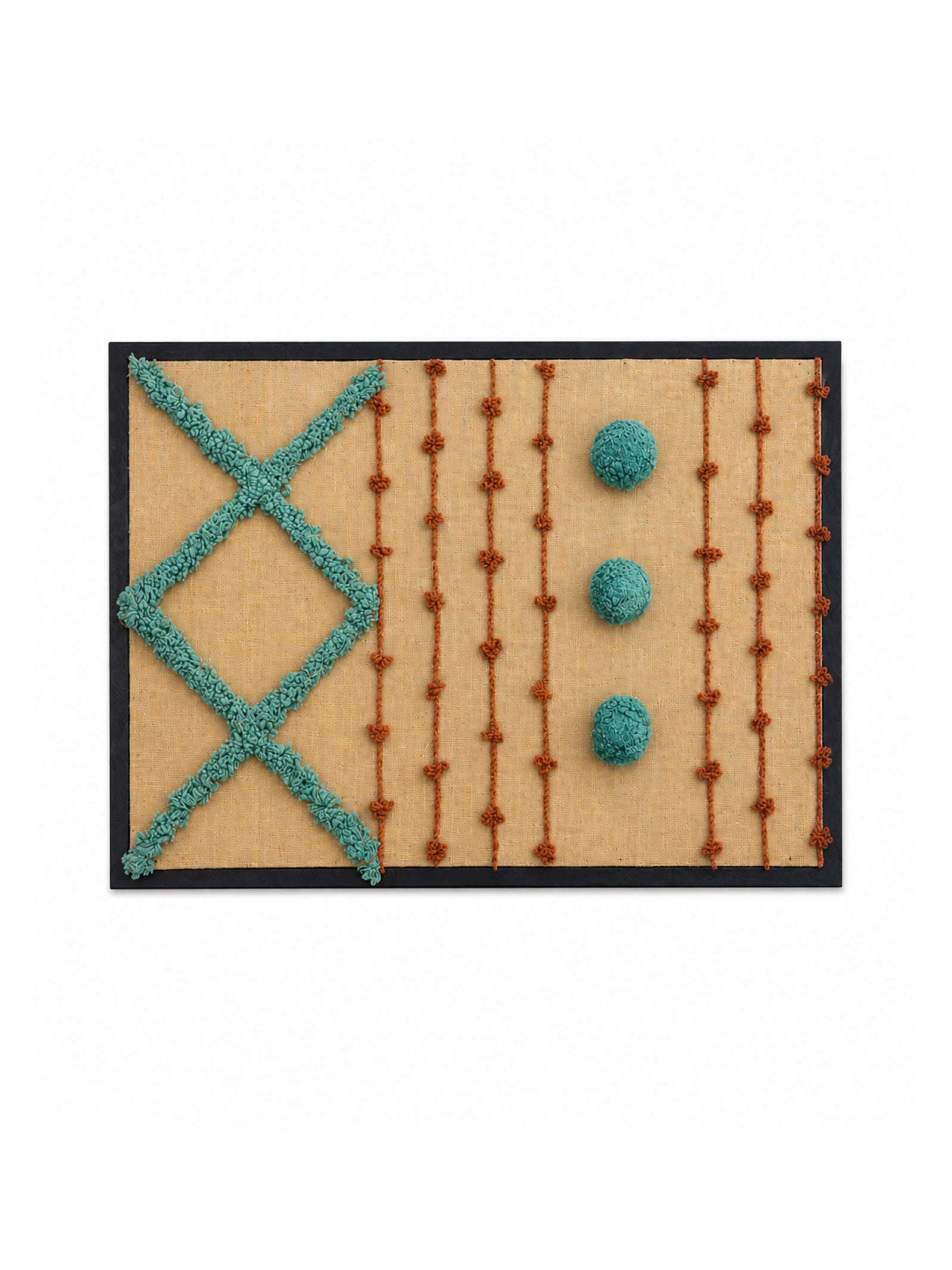 Desert Rhythm Embroidered Wall Frame