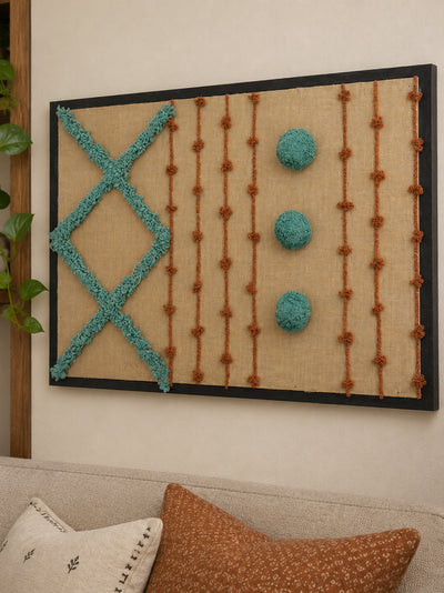 Desert Rhythm Embroidered Wall Frame