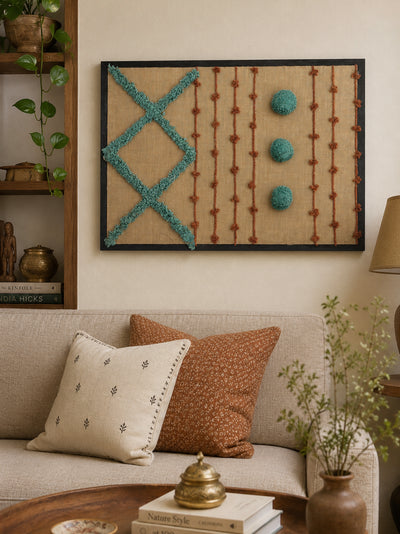 Desert Rhythm Embroidered Wall Frame