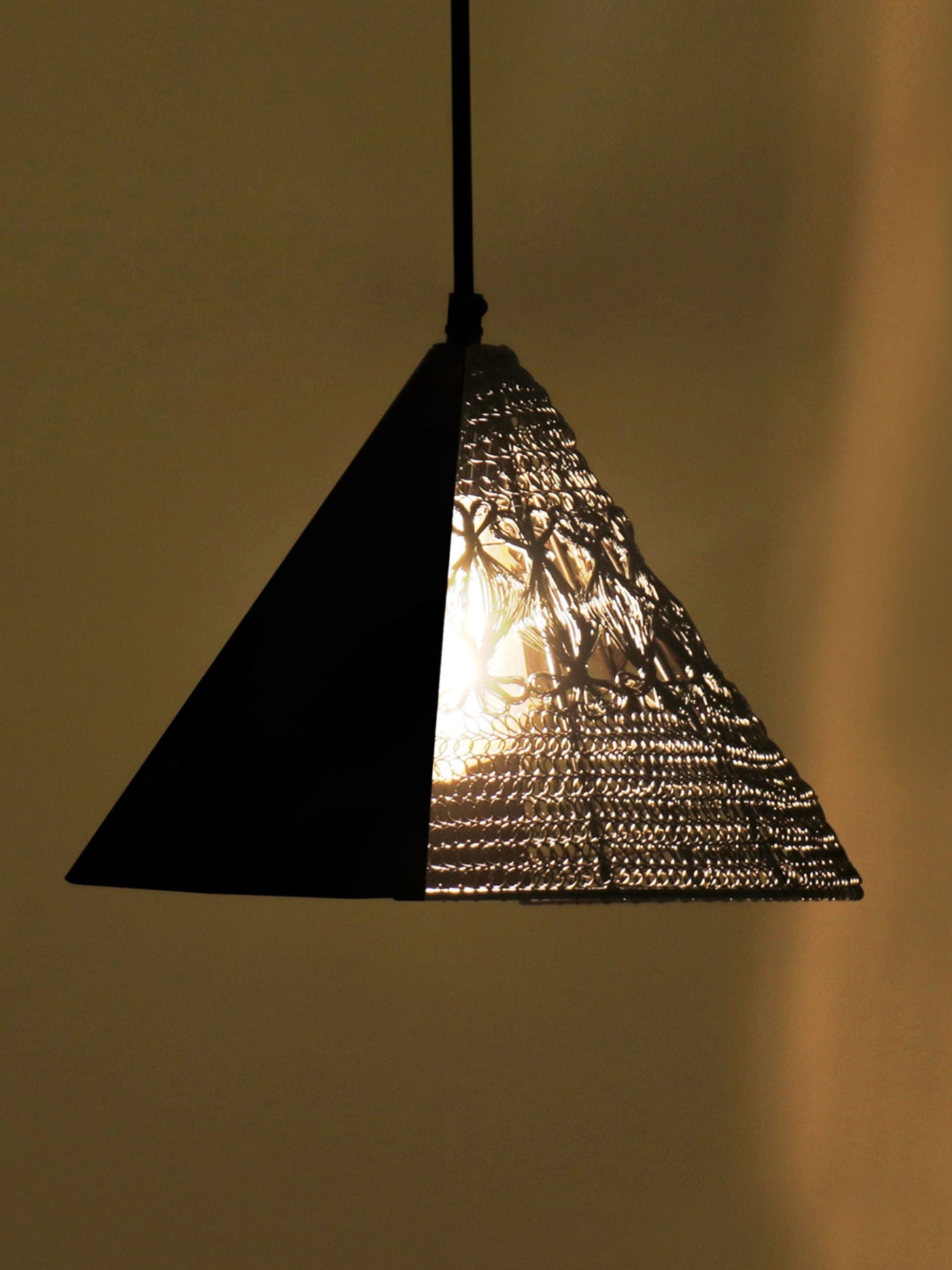 Warind Handcrafted Upward Cone Hanging Lamp