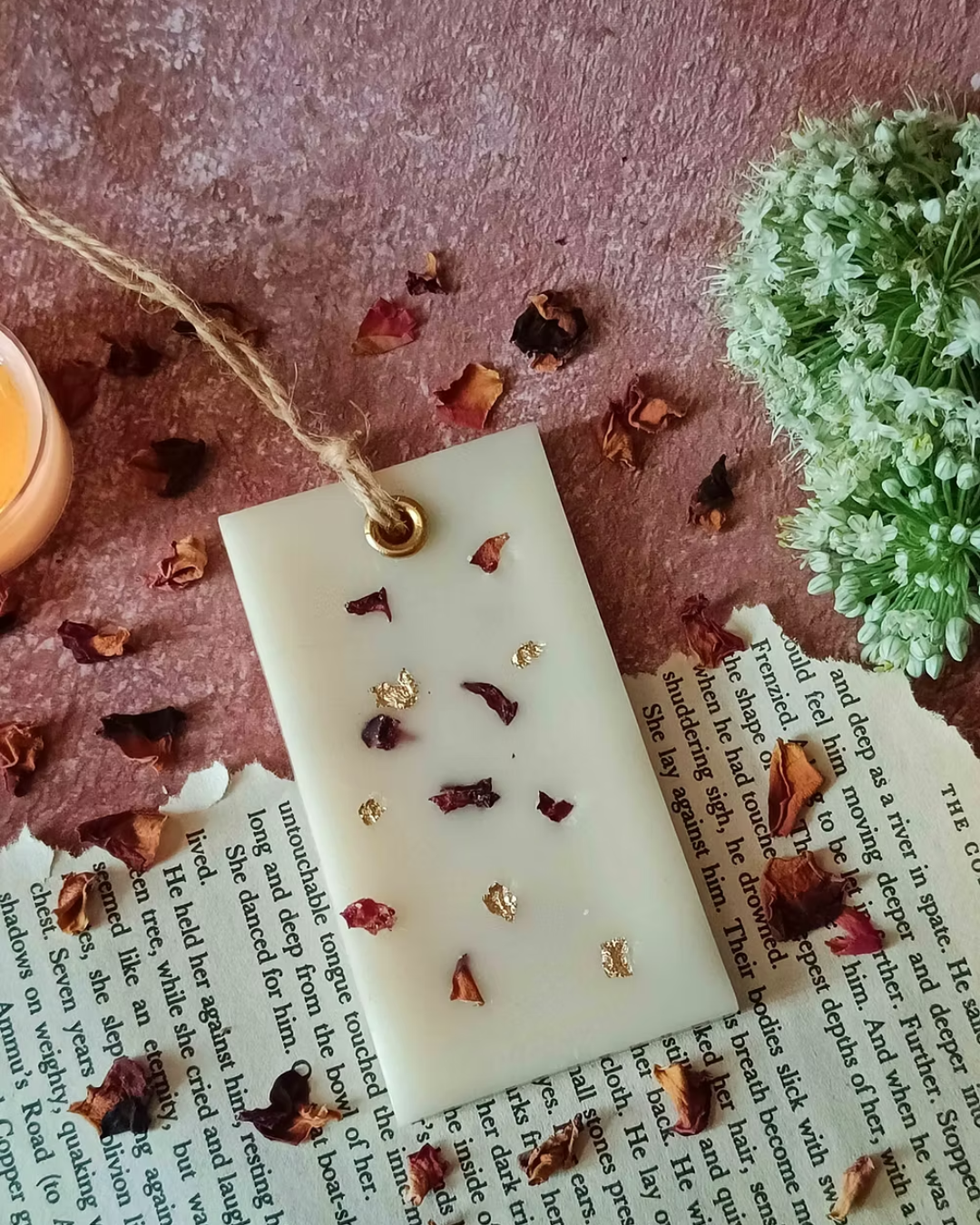 Scented Wax Sachet Rectangle - Rose Petals