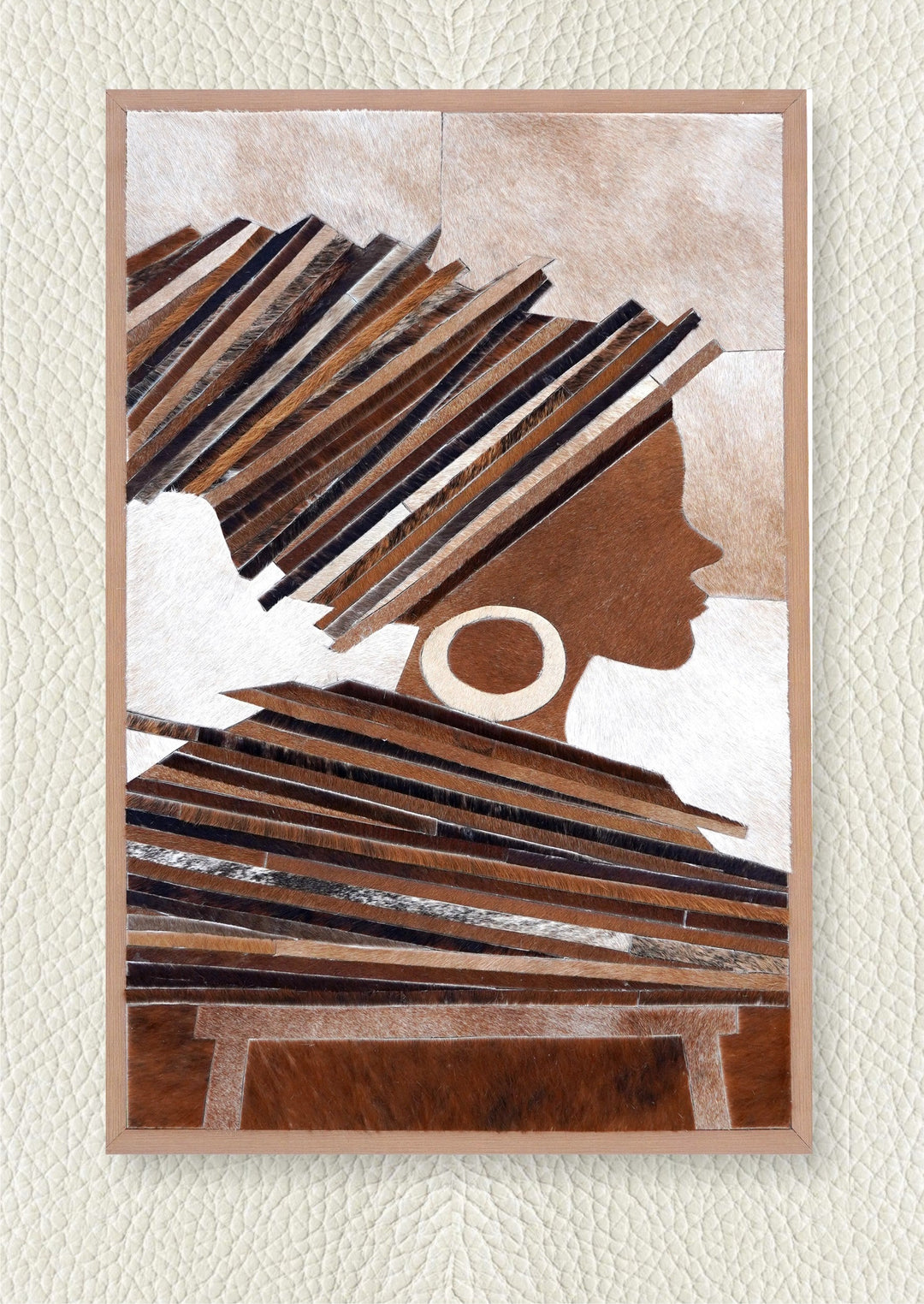 Wall Art - NIGERIA Leather Artwork