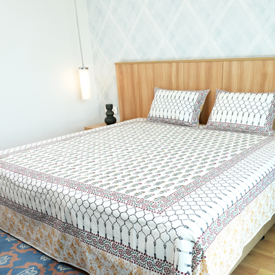 Anandbagh Handblock Bedsheet
