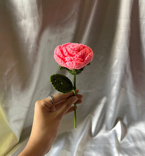 Crochet Pink Roses