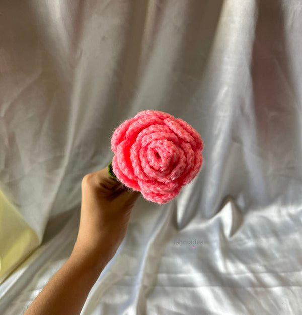 Crochet Pink Roses