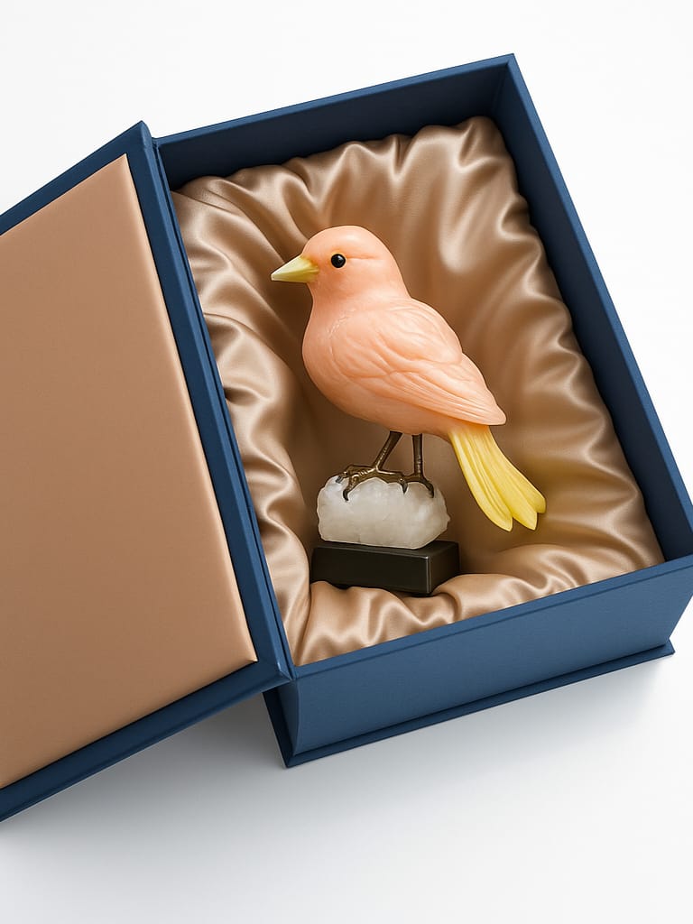 Semi-Precious Gemstone Bird Idol