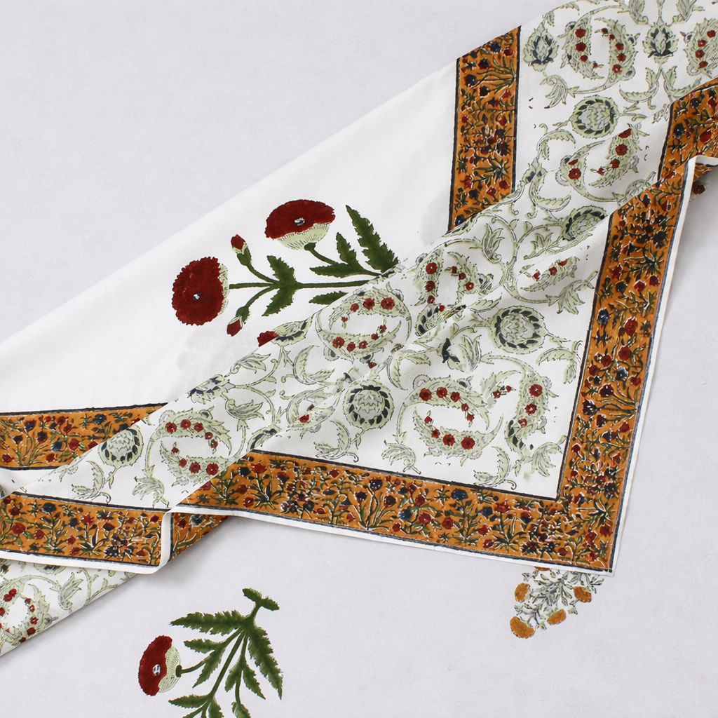 Anandbagh Handblock Bedsheet