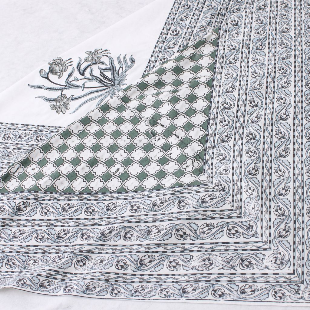 Anandbagh Handblock Bedsheet