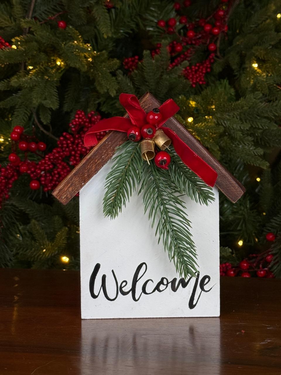 House shaped Christmas decor
