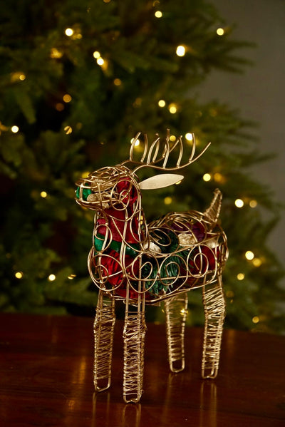 Metal cage Reindeer Potpourri