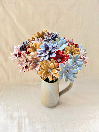 Where Wild Stars Bloom - Mustard- Single Flower Stem